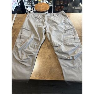 LAPG Men's Cargo Pants Gray Polyester 42x32 Atlas Teflon